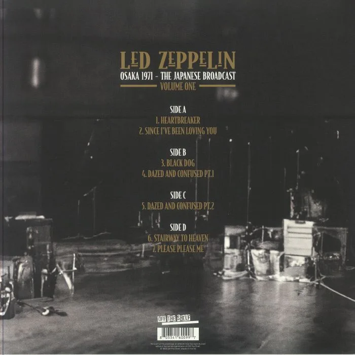 Back cover — LED ZEPPELIN — Osaka 1971: The Japanese Broadcast Volume One