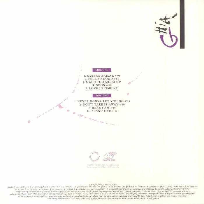 Обратная сторона обложки — GHIA — Here I Am (reissue)