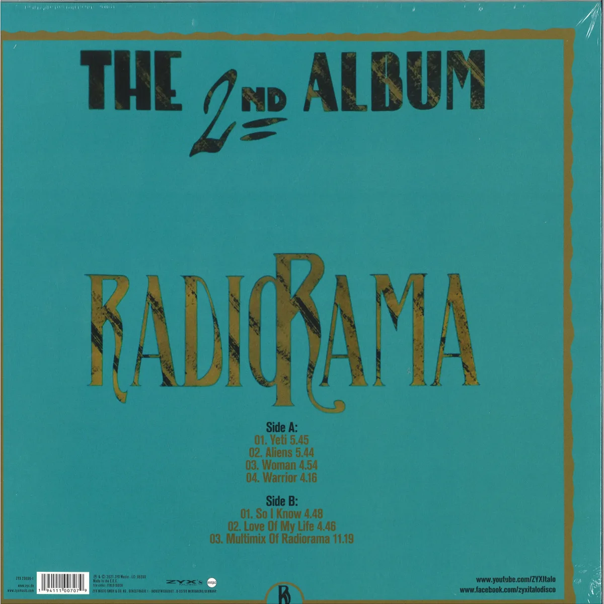 Back cover — Radiorama — The 2nd Album