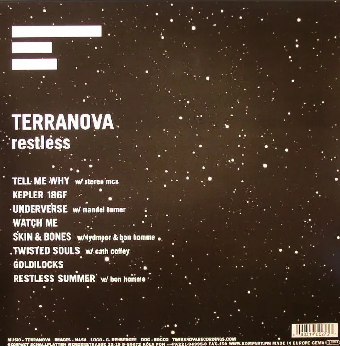 Обратная сторона обложки — TERRANOVA — Restless