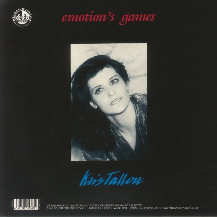 Back cover — Kris TALLOW — Emotion's Game (reissue)