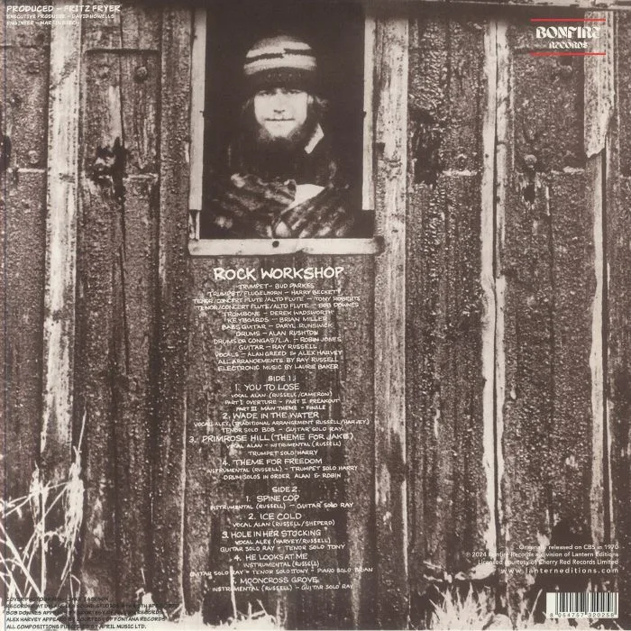 Обратная сторона обложки — ROCK WORKSHOP — Rock Workshop (reissue) (Record Store Day RSD 2025)