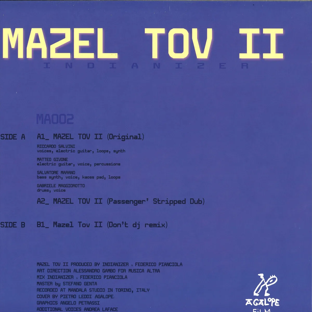 Back cover — Indianizer — Mazel Tov Ii