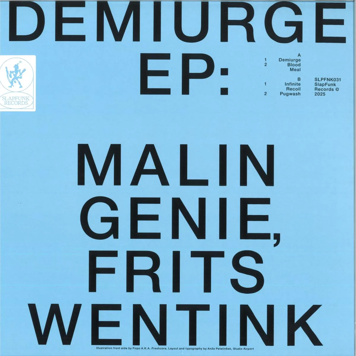 Back cover — Malin Genie & Frits Wentink — Demiurge LP
