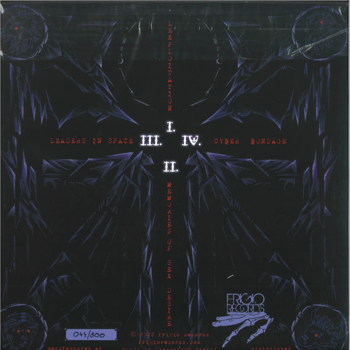 Back cover — Hesperius Draco — Directive V EP