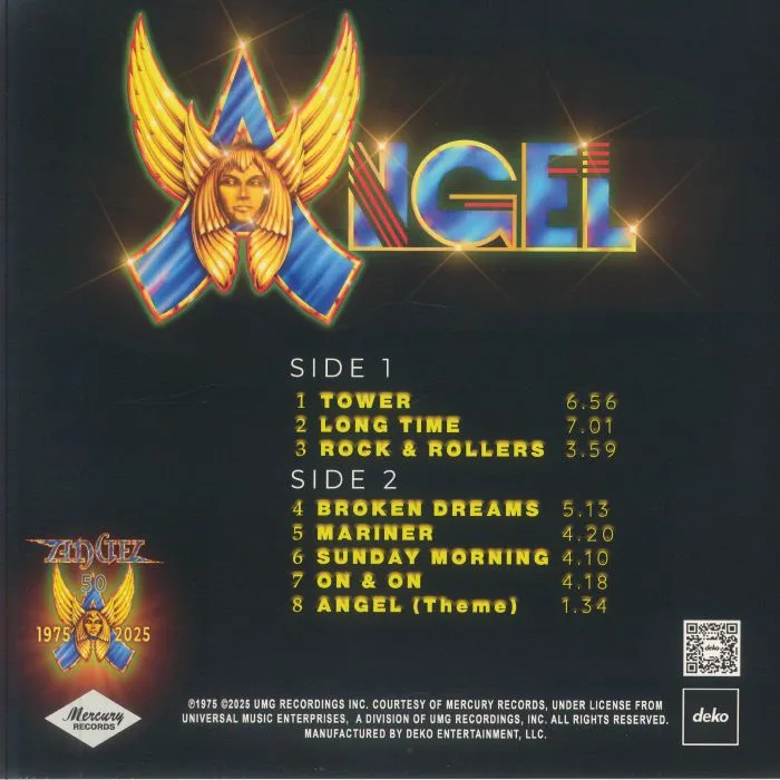 Back cover — ANGEL — Angel (remastered)