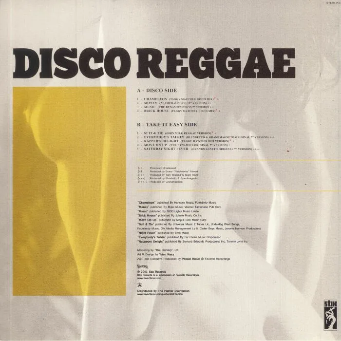 Back cover — VARIOUS — Disco Reggae Vol 1