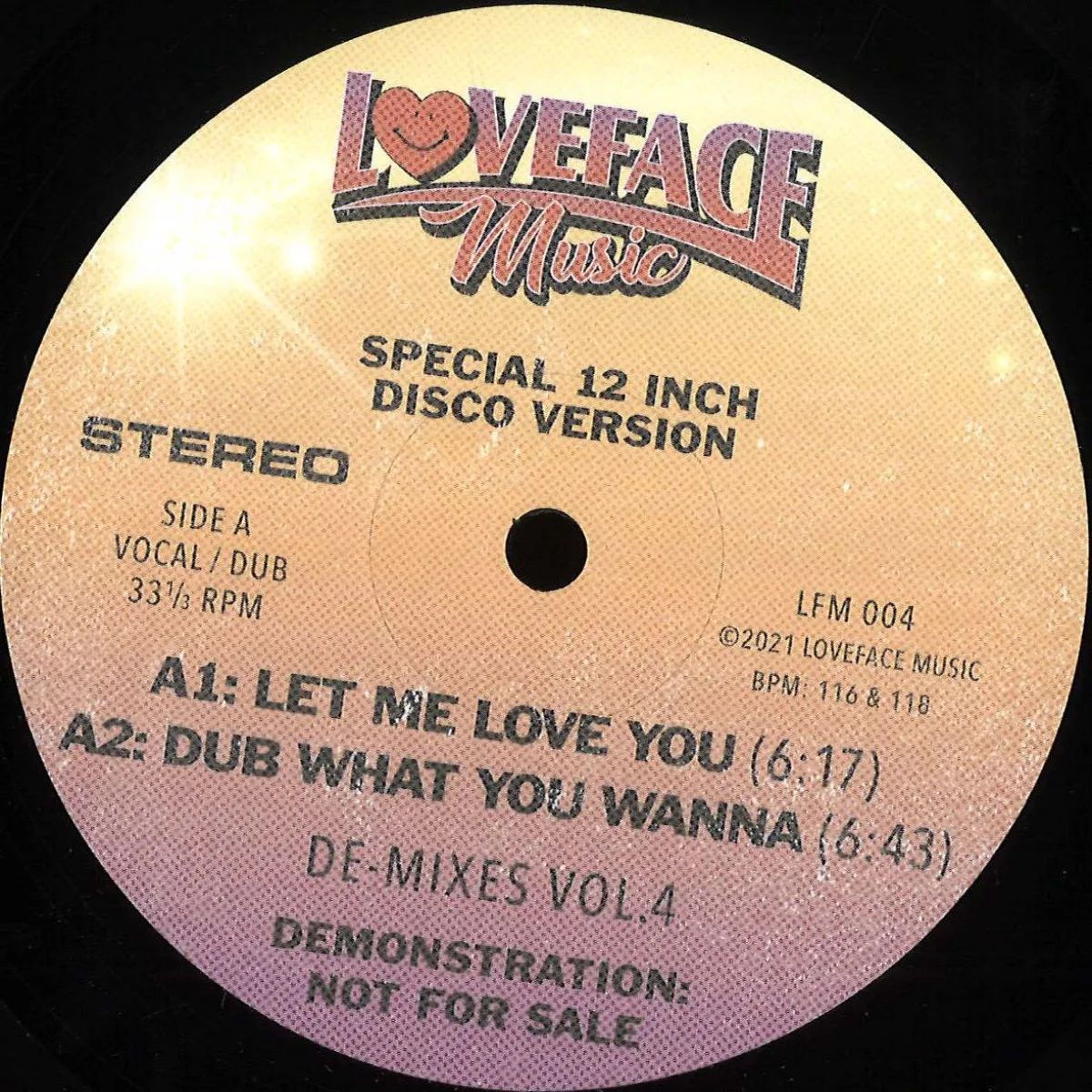 Front cover — Loveface — De-mixes: Vol 4