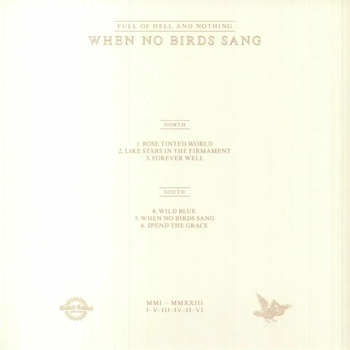 Back cover — FULL OF HELL / NOTHING — When No Birds Sang