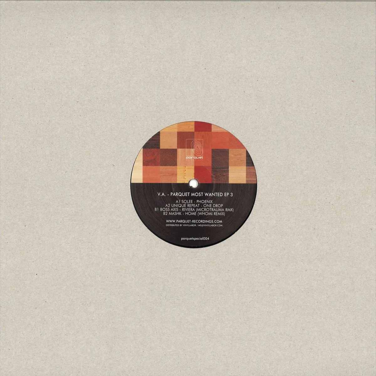 Back cover — Various — Parquet Most Wanted Ep 3