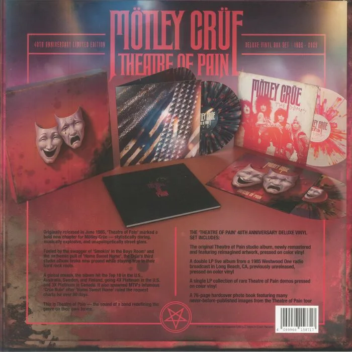 Обратная сторона обложки — MOTLEY CRUE — Theatre Of Pain (40th Anniversary Deluxe Edition)