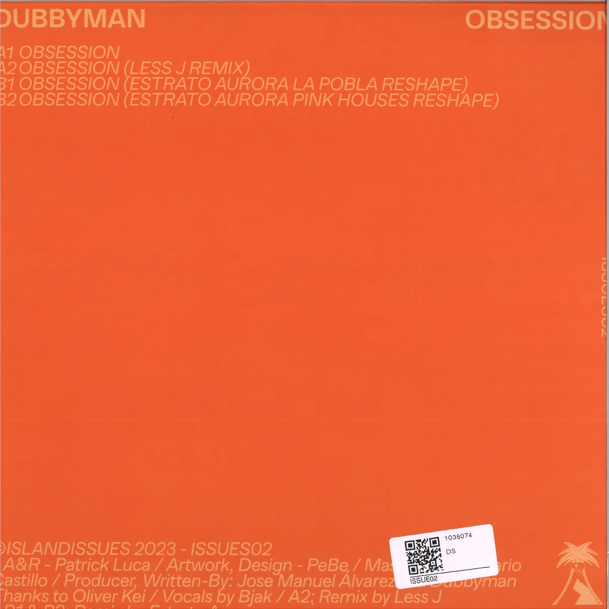 Обратная сторона обложки — Dubbyman — Obsession