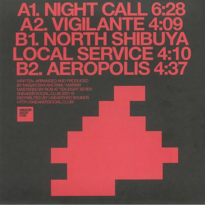 Back cover — MARS89 — Night Call
