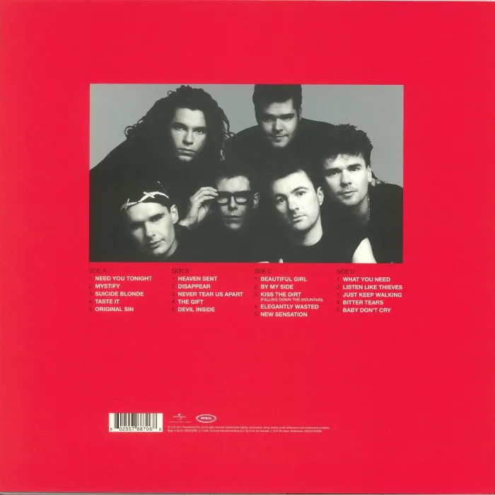 Back cover — INXS — The Very Best (reissue)