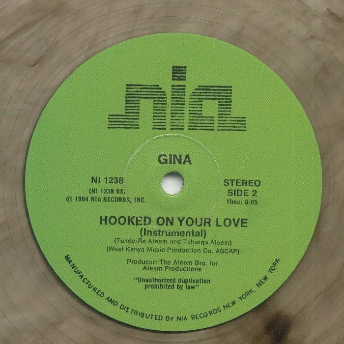 Обратная сторона обложки — GINA — Hooked On Your Love