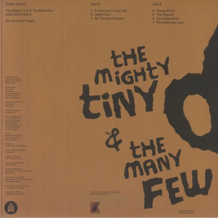 Обратная сторона обложки — The MIGHTY TINY & THE MANY FEW — Be The Good People