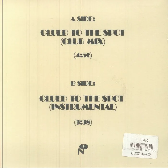 Back cover — Cheryl GLASGOW — Glued To The Spot