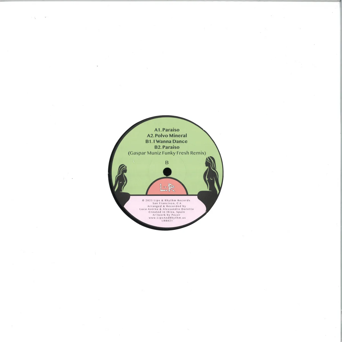 Back cover — Residentes Balearicos — PARAISO EP