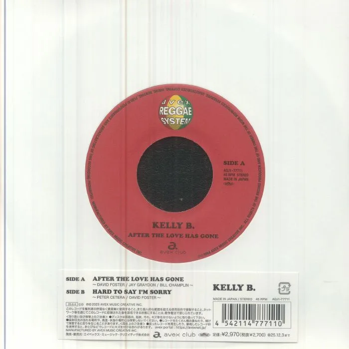 Front cover — KELLY B — After The Love Has Gone