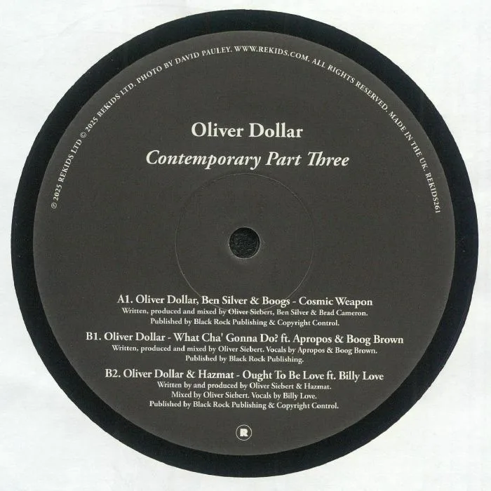 Back cover — Oliver DOLLAR — Contemporary Part Three