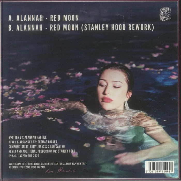 Обратная сторона обложки — ALANNAH — Red Moon (Record Store Day RSD 2026)