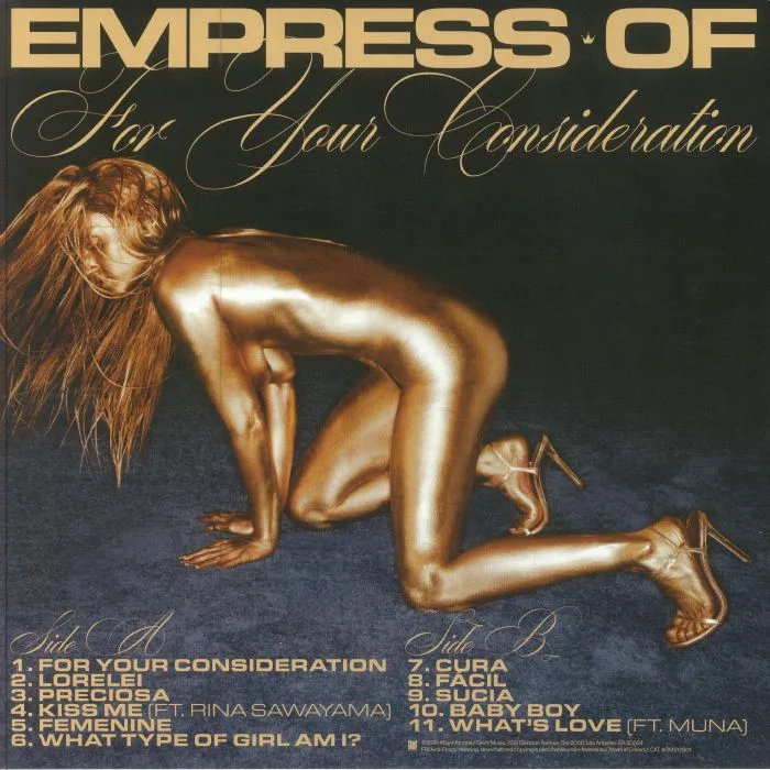 Back cover — EMPRESS OF — For Your Consideration