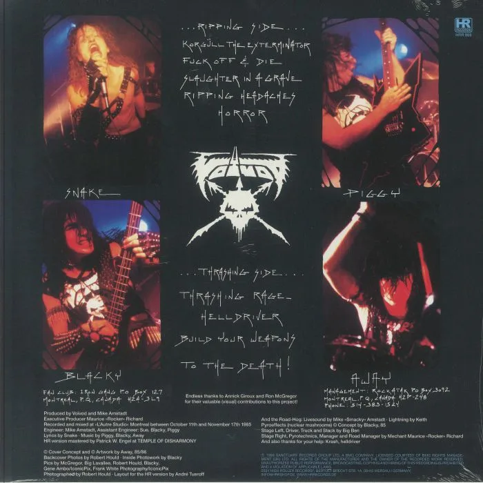 Обратная сторона обложки — VOIVOD — Rrroooaaarrr