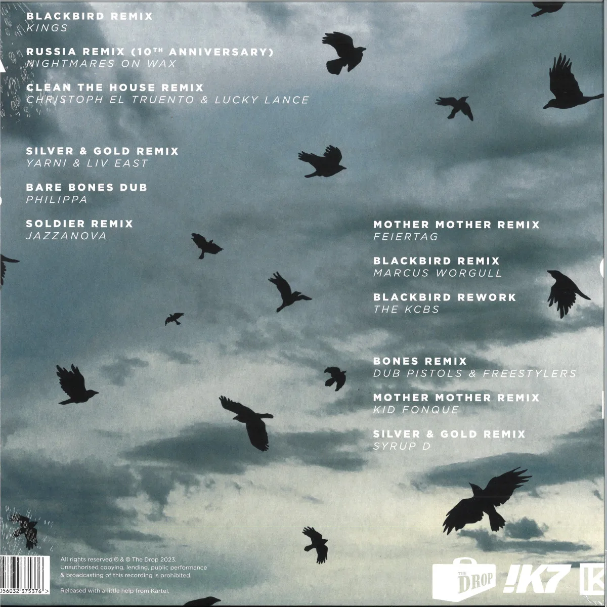 Обратная сторона обложки — Fat Freddy's Drop — Blackbird Returns LP 2x12"