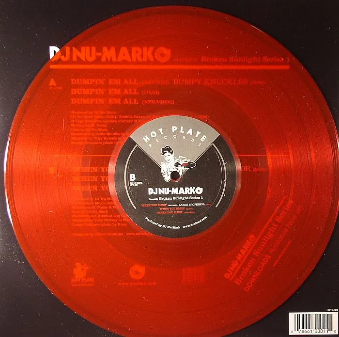 Back cover — DJ NU MARK feat BUMPY KNUCKLES / LARGE PROFESSOR — Broken Sunlight Series #1 EP