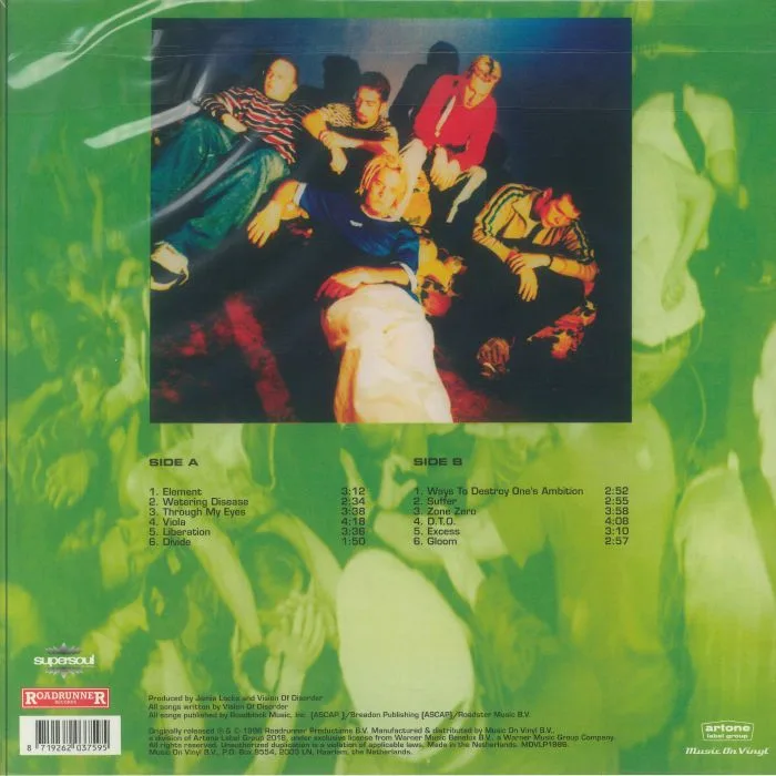 Back cover — VISION OF DISORDER — Vision Of Disorder (reissue)