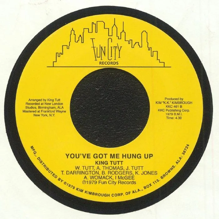 Лицевая сторона обложки — KING TUTT — You've Got Me Hung Up (reissue)