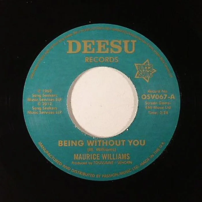 Front cover — Maurice WILLIAMS — Being Without You