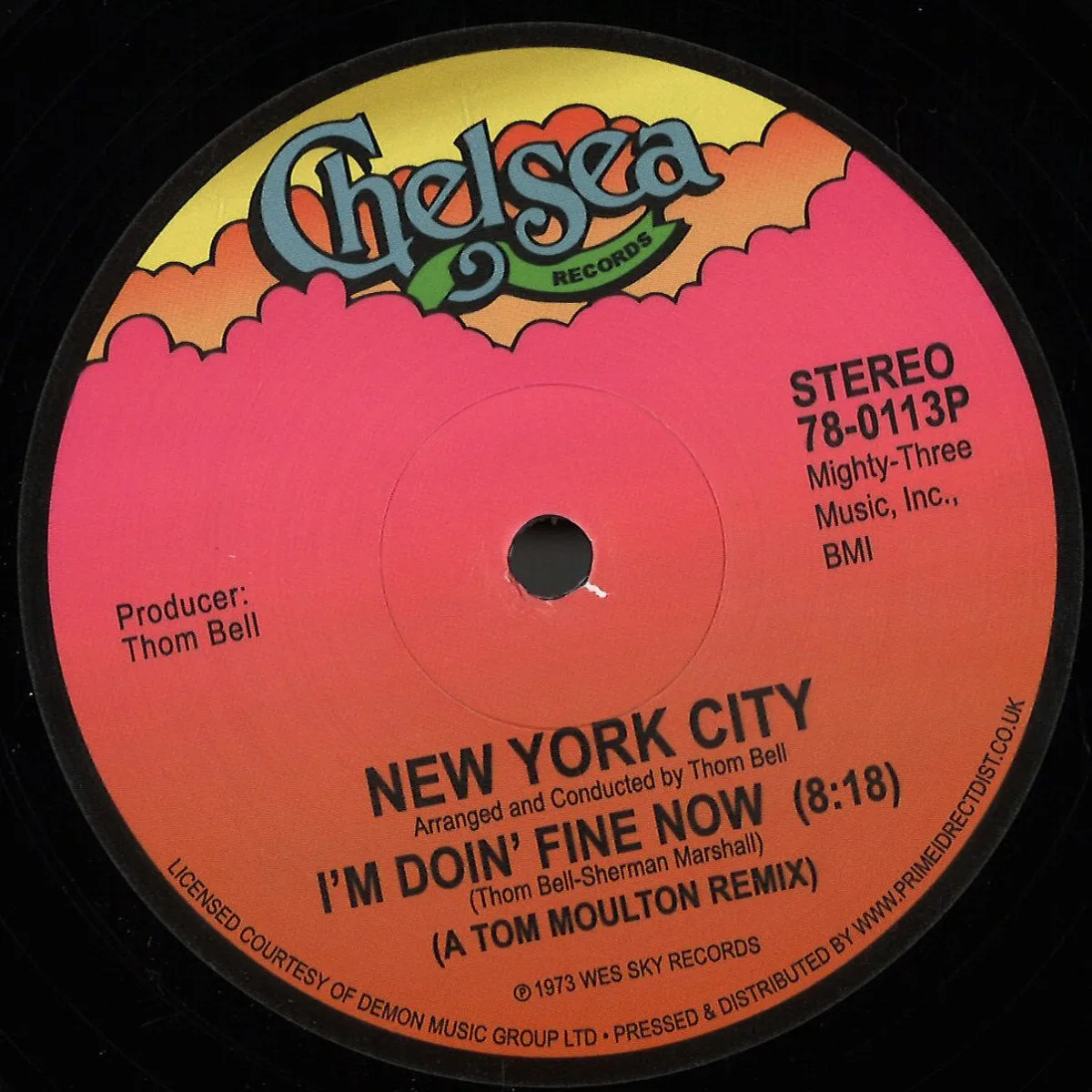 Лицевая сторона обложки — New York City — I'm Doing Fine Now