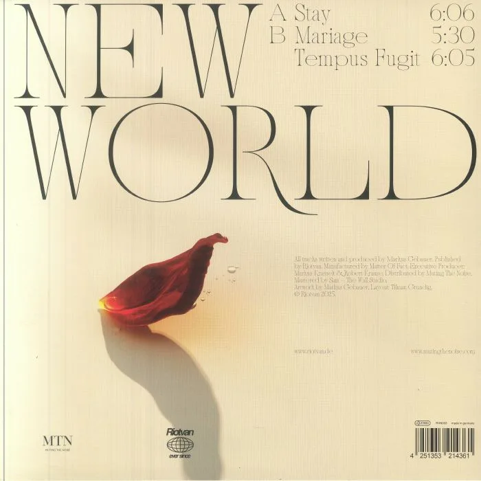 Back cover — NEW WORLD — Stay