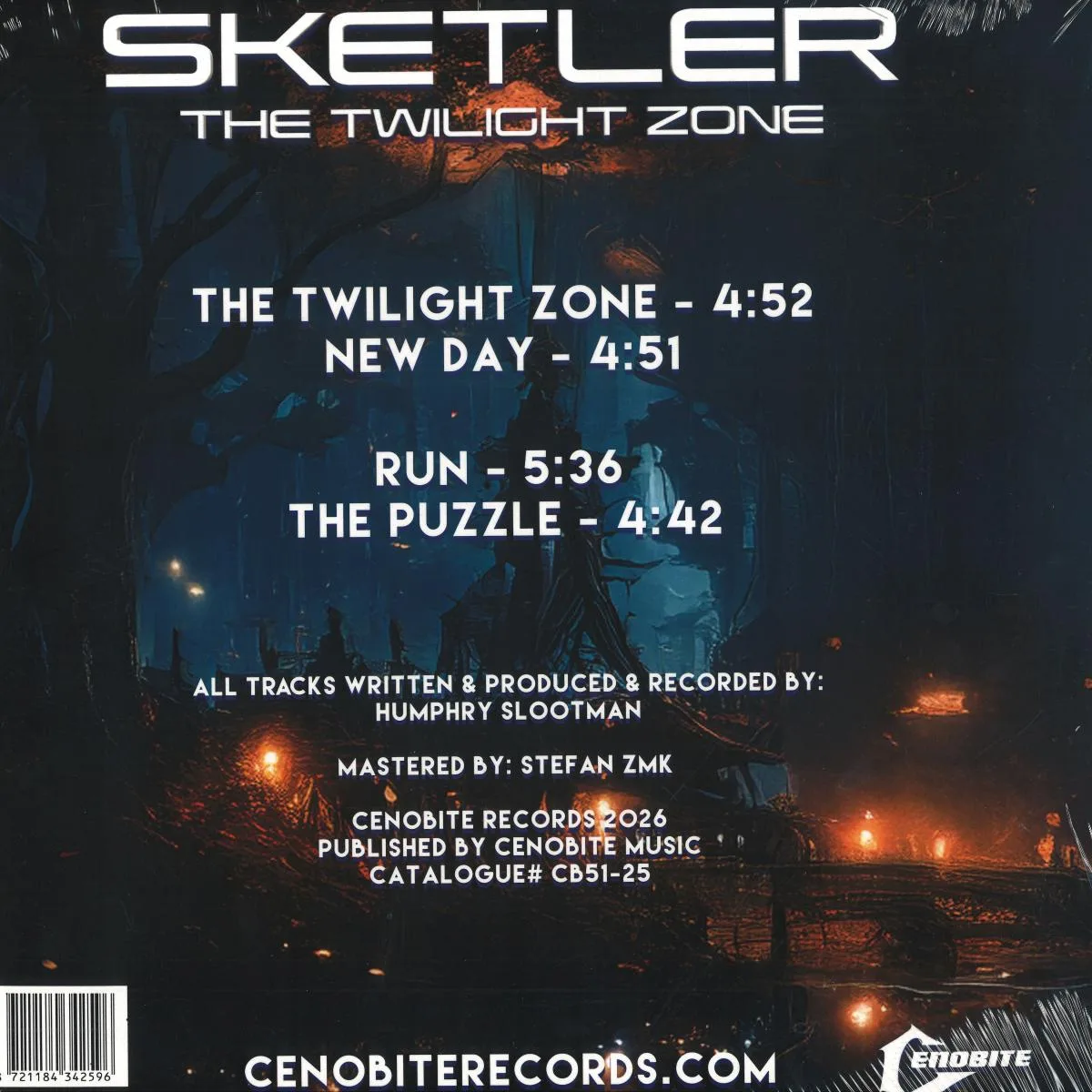 Back cover — Sketler — The Twilight Zone