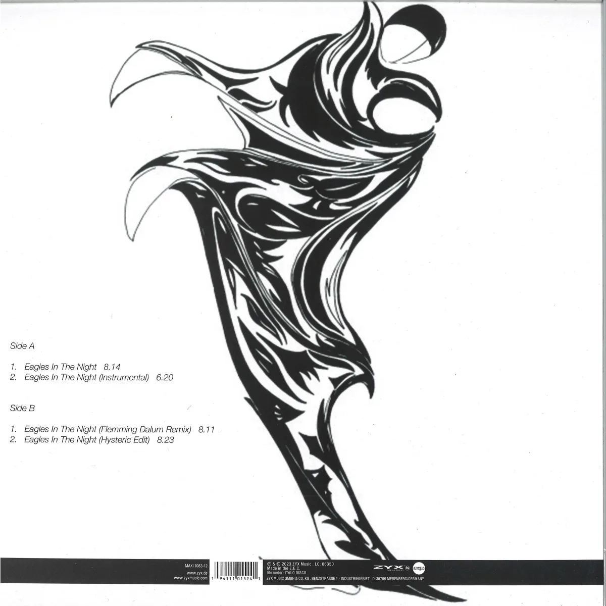Back cover — DARIO DELL' AEREE — Eagles In The Night