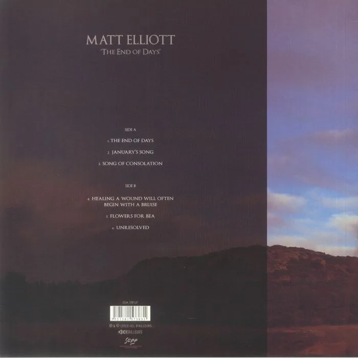 Back cover — Matt ELLIOTT — The End Of Days