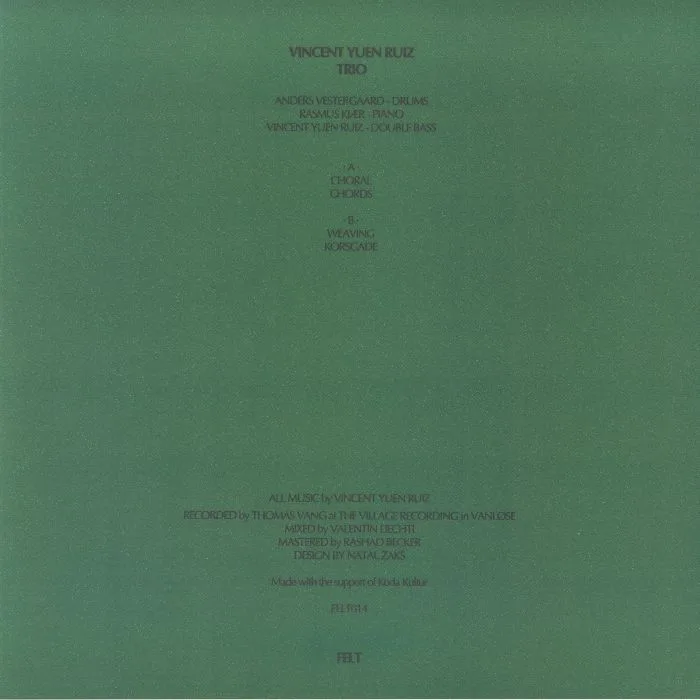 Back cover — Vincent Yuen RUIZ — Trio