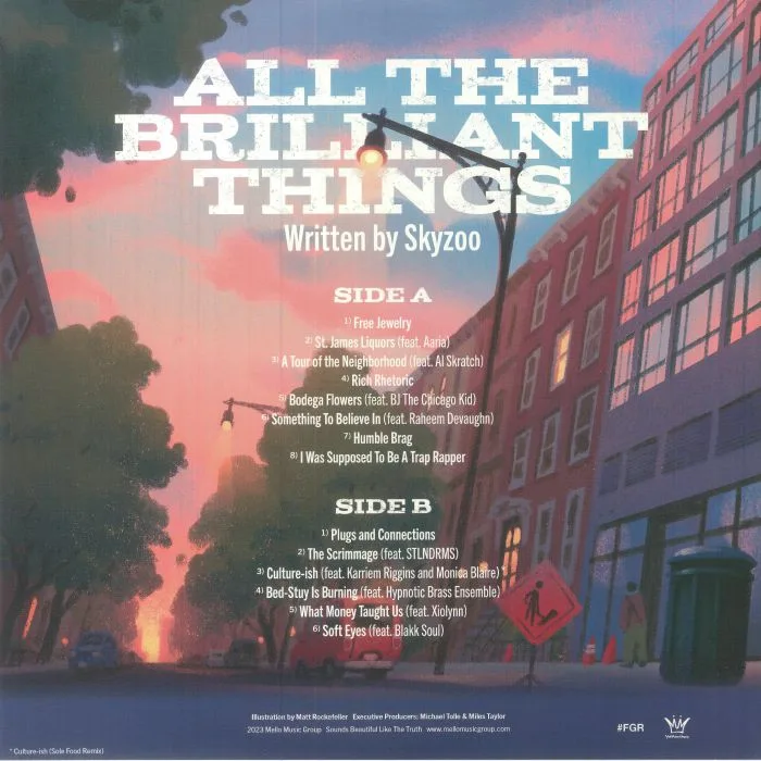 Обратная сторона обложки — SKYZOO — All The Brilliant Things