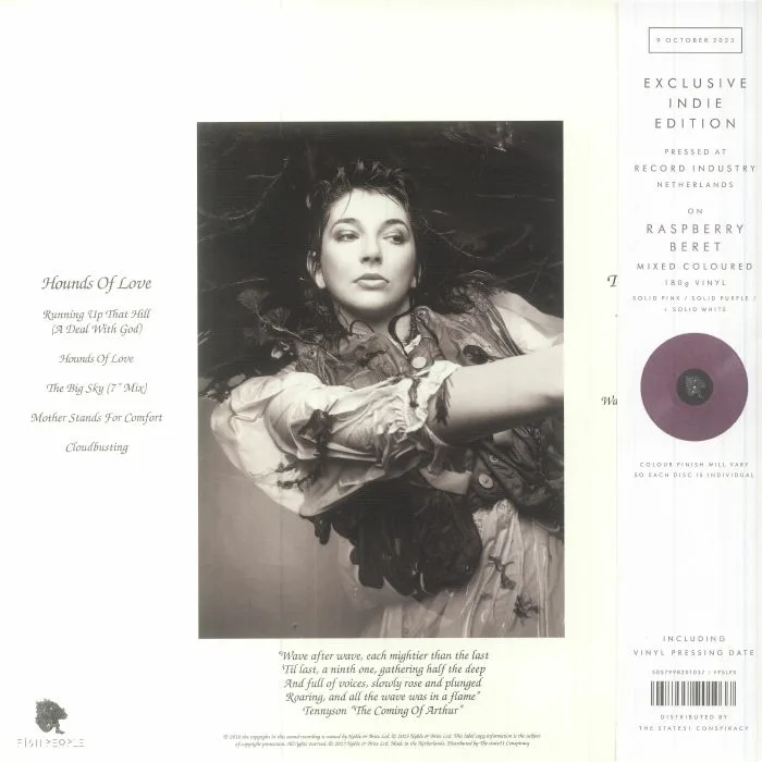 Обратная сторона обложки — Kate BUSH — Hounds Of Love (remastered)