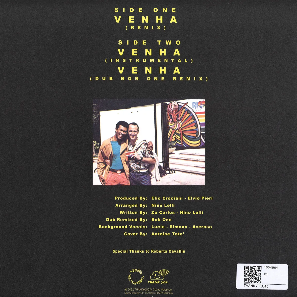 Обратная сторона обложки — Ze Carlos — Venha
