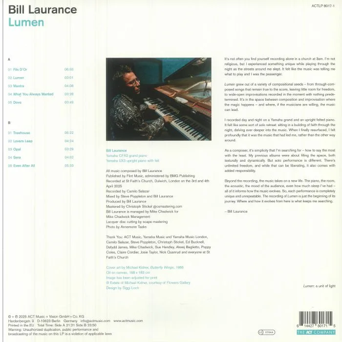 Back cover — Bill LAURANCE — Lumen