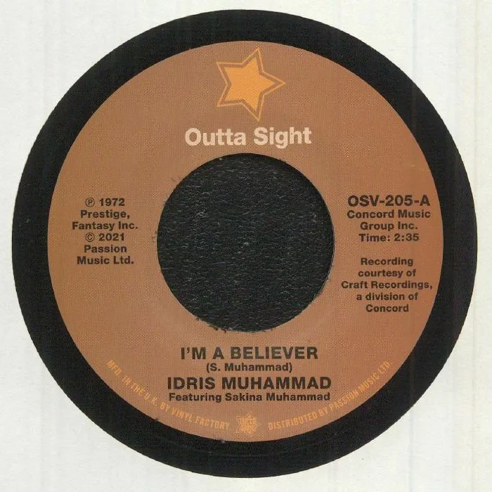 Front cover — Idris MUHAMMAD / JEAN SHY — I'm A Believer