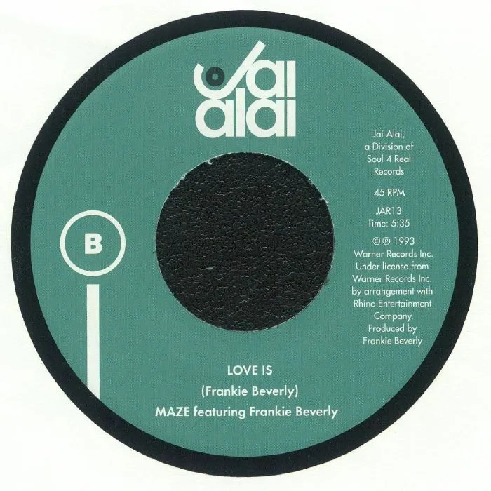 Back cover — MAZE feat FRANKIE BEVERLY — Somebody Elses's Arms