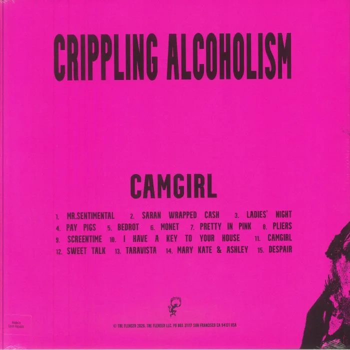 Back cover — CRIPPLING ALCOHOLISM — Camgirl