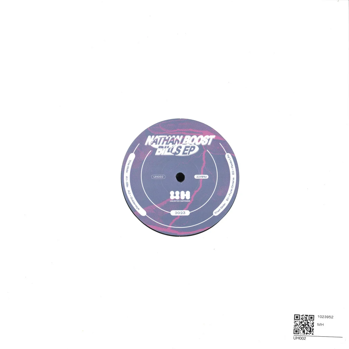 Back cover — Nathan Boost — Bills EP