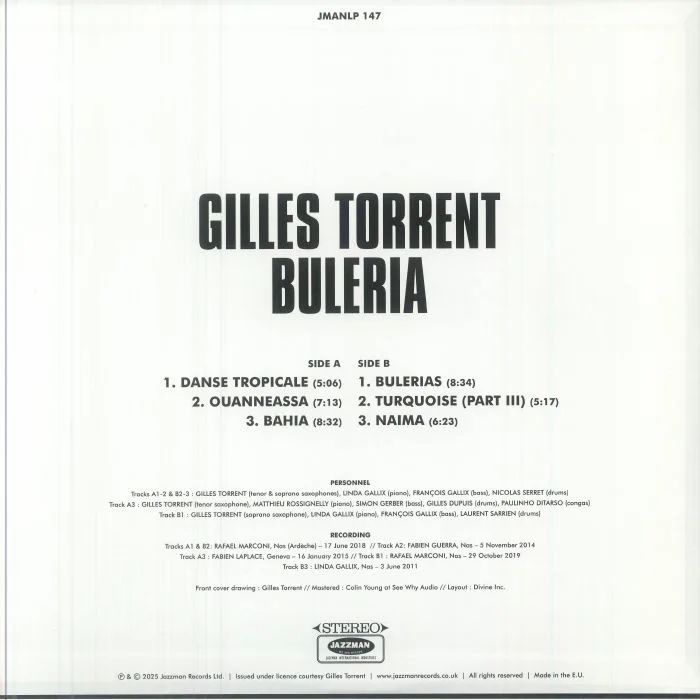 Back cover — Gilles TORRENT — Buleria