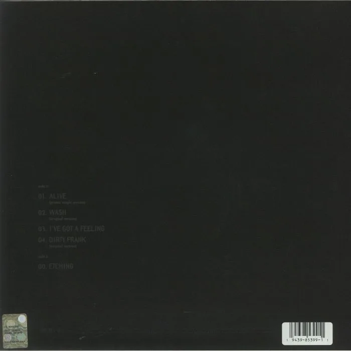 Обратная сторона обложки — PEARL JAM — Alive (Record Store Day RSD 2021)
