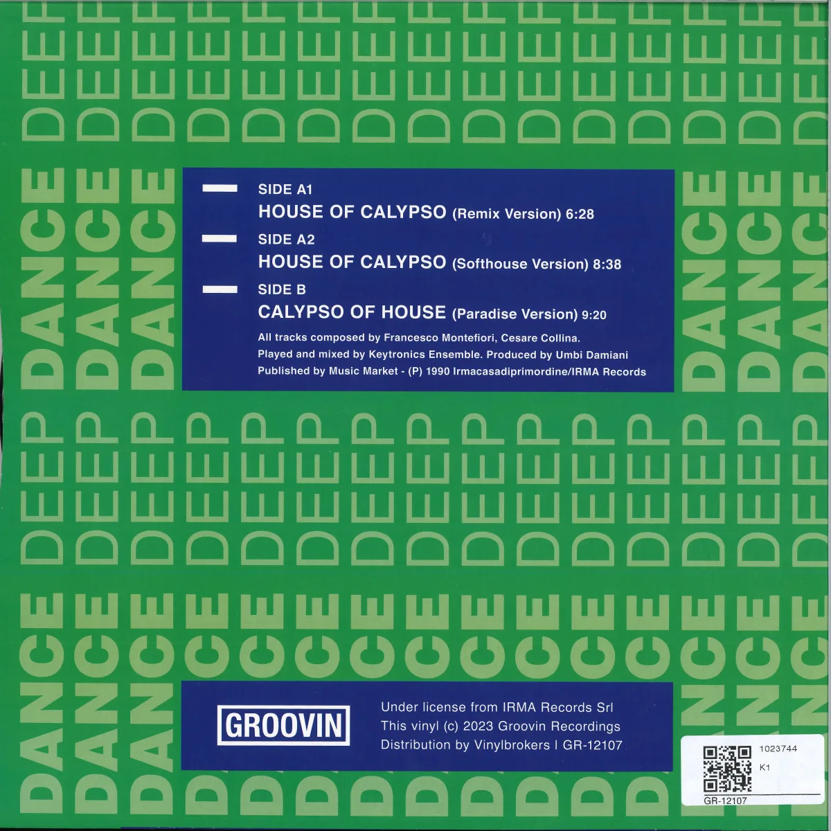 Back cover — Key Tronic Ensemble — HOUSE OF CALYPSO II REMIX