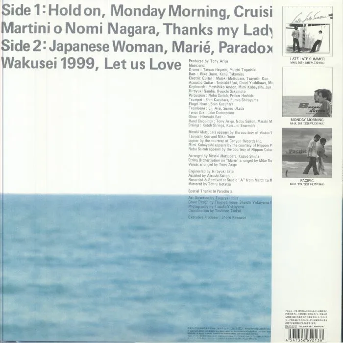 Обратная сторона обложки — BREAD & BUTTER — Monday Morning (reissue)